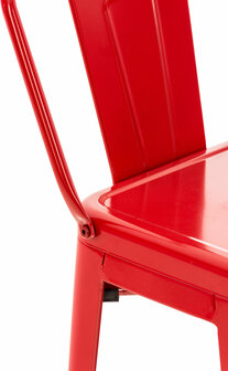 Metaal Barkruk Mosan rood, Rood