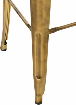 Metaal Barkruk Mosan goud, 