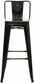 Set van 2 barkrukken Mosan zwart, Zwart