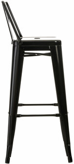Set van 2 barkrukken Mosan zwart, Zwart