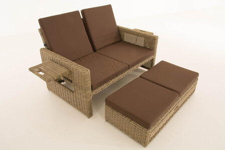 Wicker Loungebank Incini 5mm natura,aardsbruin, 