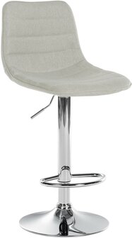 Lix Barkruk - Stof Creme,chroom