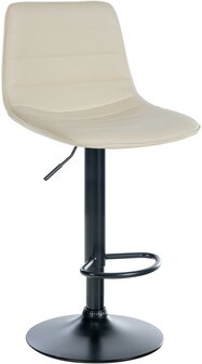 Lix Barkruk - Kunstleer Creme,zwart