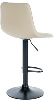 Lix Barkruk - Kunstleer Creme,zwart