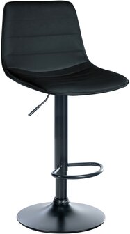 Lix Barkruk - Kunstleer zwart,zwart, Zwart