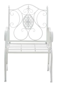 Set van 2 Tuinstoel Panjub met armleuningen wit, Wit