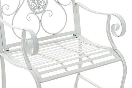 Set van 2 Tuinstoel Panjub met armleuningen wit, Wit