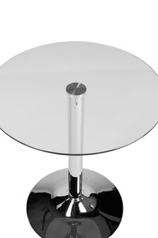 Glazen tafel 70 cm helder/glas, 