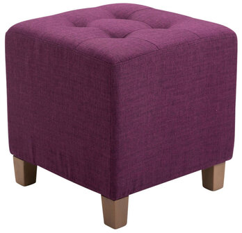 Set van 2 hockers Phoraa purper, Paars