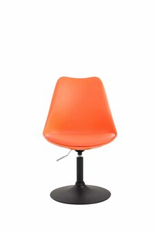 Eetkamerstoel Maverick kunststof zwart,oranje, Oranje