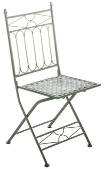 Set van 2 Klapstoelen Iseni antiek/groen, Groen