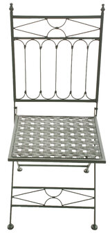 Set van 2 Klapstoelen Iseni antiek/groen, Groen