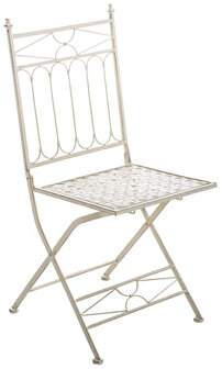 Set van 2 Klapstoelen Iseni antiek/Creme