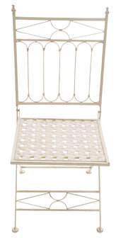 Set van 2 Klapstoelen Iseni antiek/Creme