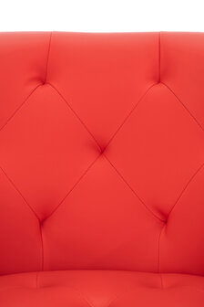 Eetkamerstoel Longfard rood,Kunstleer, Rood