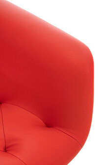 Eetkamerstoel Longfard rood,Kunstleer, Rood
