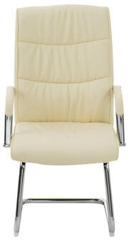Set van 2 Cora eetkamerstoelen - Kunstleer Creme