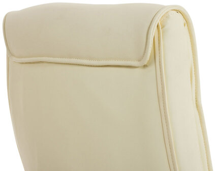 Set van 2 Cora eetkamerstoelen - Kunstleer Creme