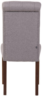 Set van 2 Lusbirn eetkamerstoelen grijs,Stof, Grijs
