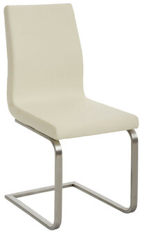 Set van 2 eetkamerstoelen Bolfert Creme