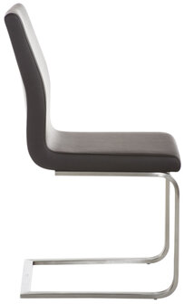 Set van 2 eetkamerstoelen Bolfert bruin, Bruin
