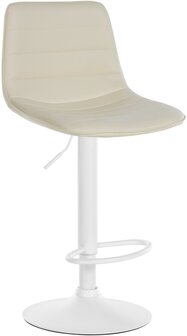 Lix Barkruk - Kunstleer Creme,wit