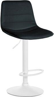 Lix Barkruk - Kunstleer zwart,wit, Zwart