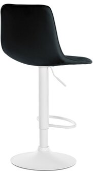 Lix Barkruk - Kunstleer zwart,wit, Zwart
