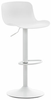 Set van 4 barkrukken Ilmidi Kunststof wit, Wit