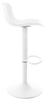 Set van 4 barkrukken Ilmidi Kunststof wit, Wit