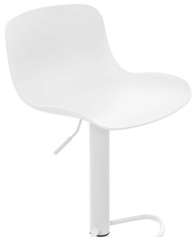 Set van 4 barkrukken Ilmidi Kunststof wit, Wit