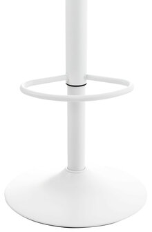 Set van 4 barkrukken Ilmidi Kunststof wit, Wit