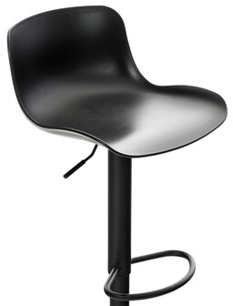 Set van 4 barkrukken Ilmidi Kunststof zwart, Zwart