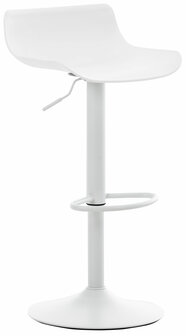 Set van 4 barkrukken Oviera wit, Wit