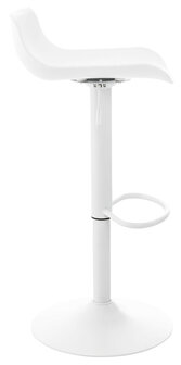 Set van 4 barkrukken Oviera wit, Wit