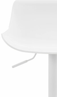 Set van 4 barkrukken Oviera wit, Wit