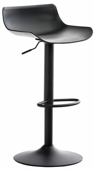Set van 4 barkrukken Oviera zwart, Zwart
