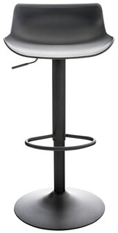 Set van 4 barkrukken Oviera zwart, Zwart