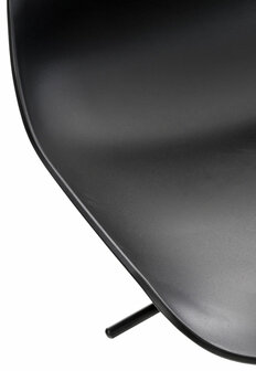 Set van 4 barkrukken Oviera zwart, Zwart
