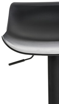 Set van 4 barkrukken Oviera zwart, Zwart