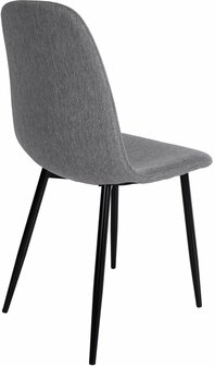 Set van 4 Nepiar eetkamerstoelen grijs,Stof, Grijs