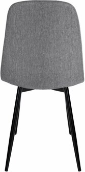 Set van 4 Nepiar eetkamerstoelen grijs,Stof, Grijs