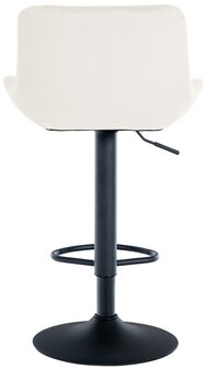 2-delige set Barkrukken Tevor Fluweel, Creme
