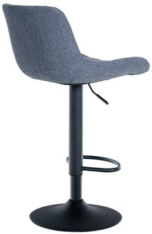 2-delige set barkrukken Tevor Stof, Blauw
