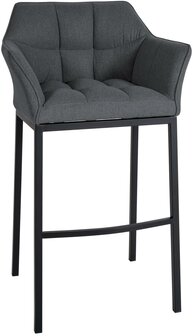Barstoel Domasa B Filz met 4-poots frame, Grijs