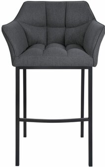 Barstoel Domasa B Filz met 4-poots frame, Grijs