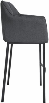 Barstoel Domasa B Filz met 4-poots frame, Grijs