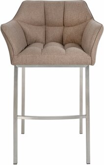 Barstoel Demosa A Filz met 4-poots frame, Taupe