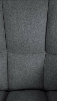 Barstoel Domasa W Vilt met 4-poots frame, Grijs