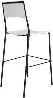 Barstoel Bermuda Rood, Wit